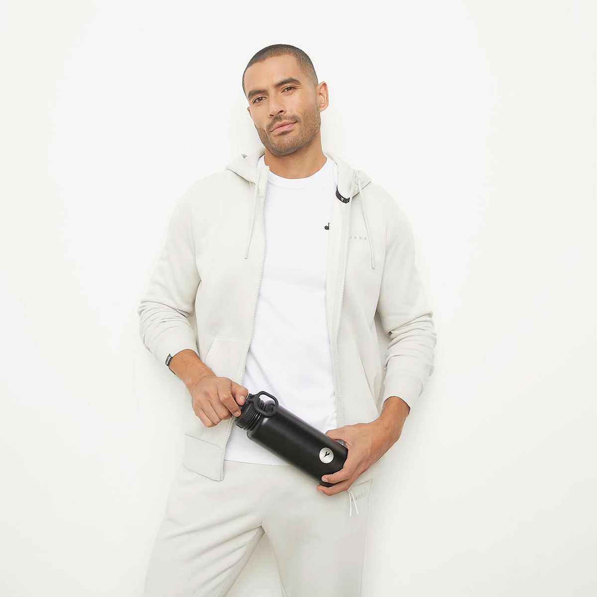 DIADORA - Polerón Deportivo Con Cierre Hombre Diadora