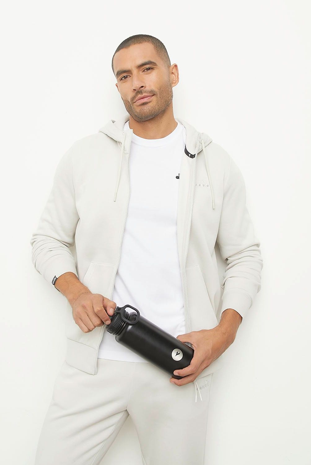 DIADORA - Polerón Deportivo Con Cierre Hombre Diadora