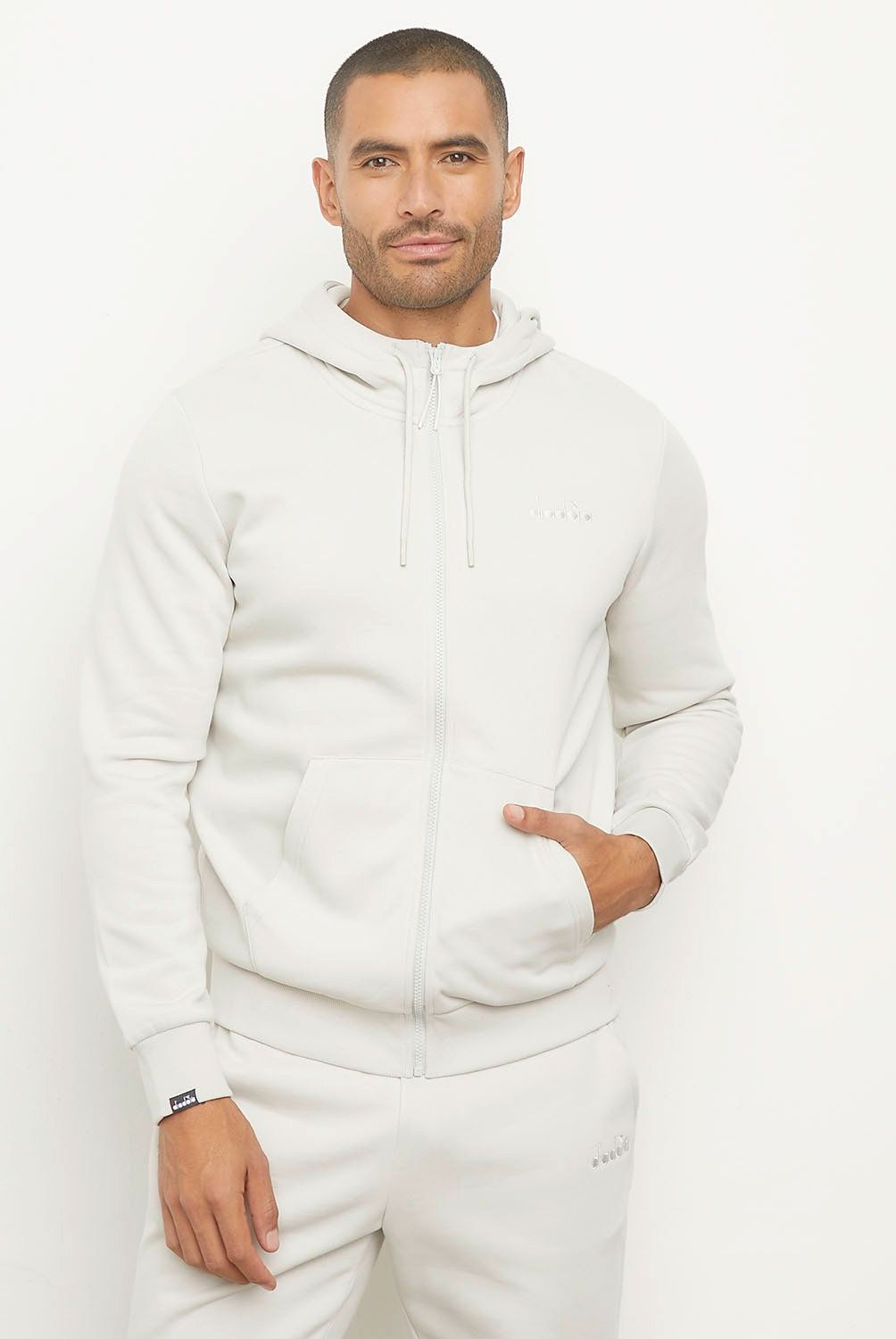 DIADORA - Polerón Deportivo Con Cierre Hombre Diadora