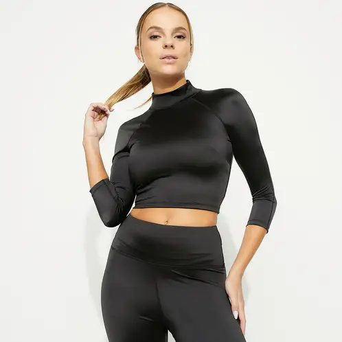 MOSSIMO - Polera Manga Larga Deportiva Mujer