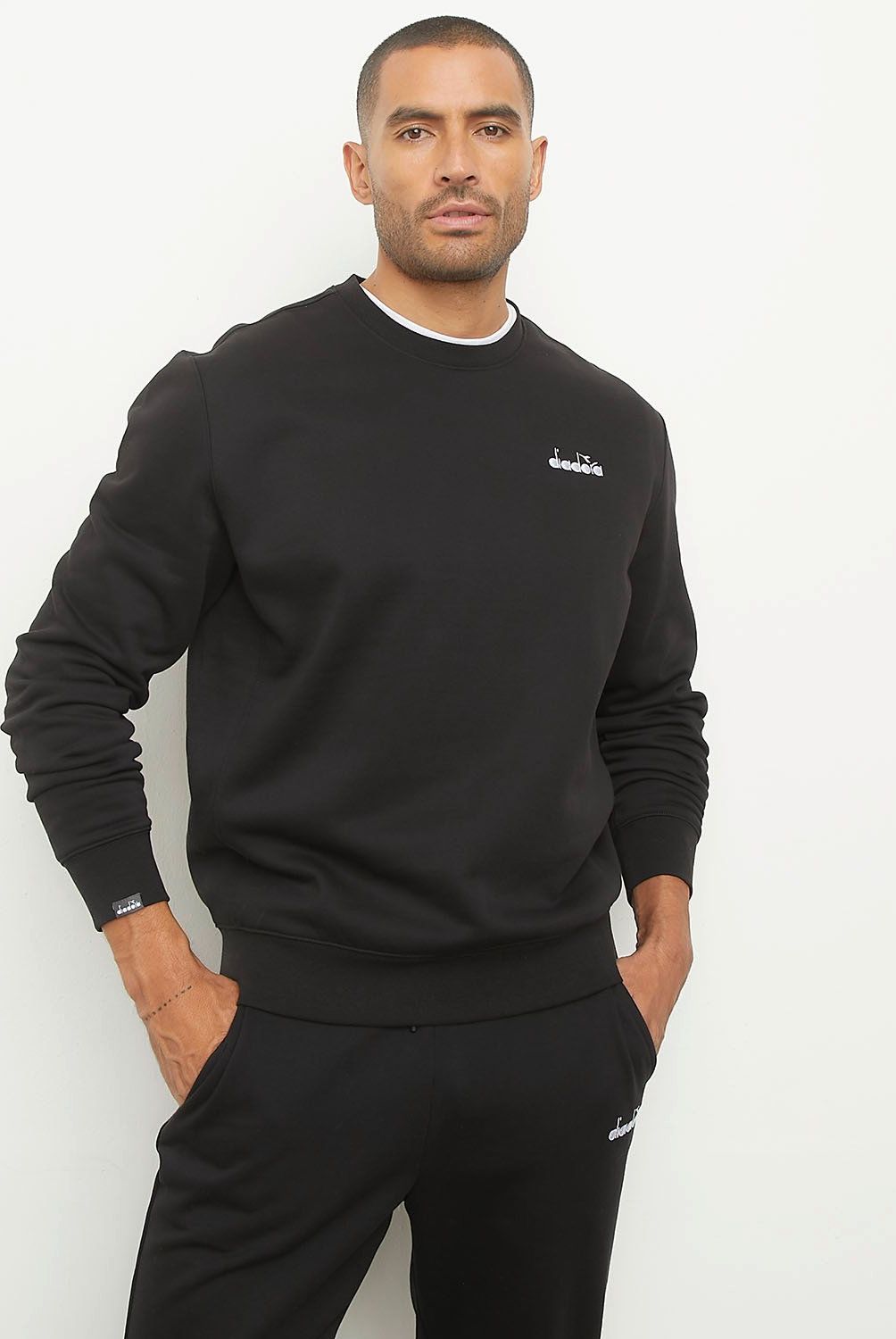 DIADORA - Polerón Deportivo Crewnek Hombre Diadora