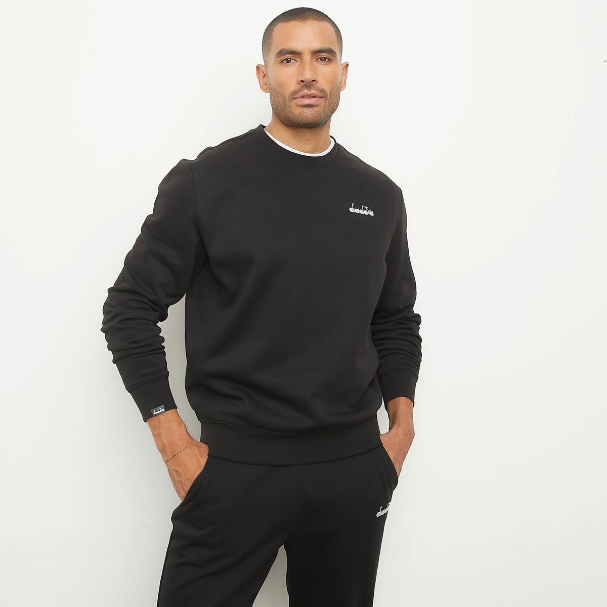 DIADORA - Polerón Deportivo Crewnek Hombre Diadora