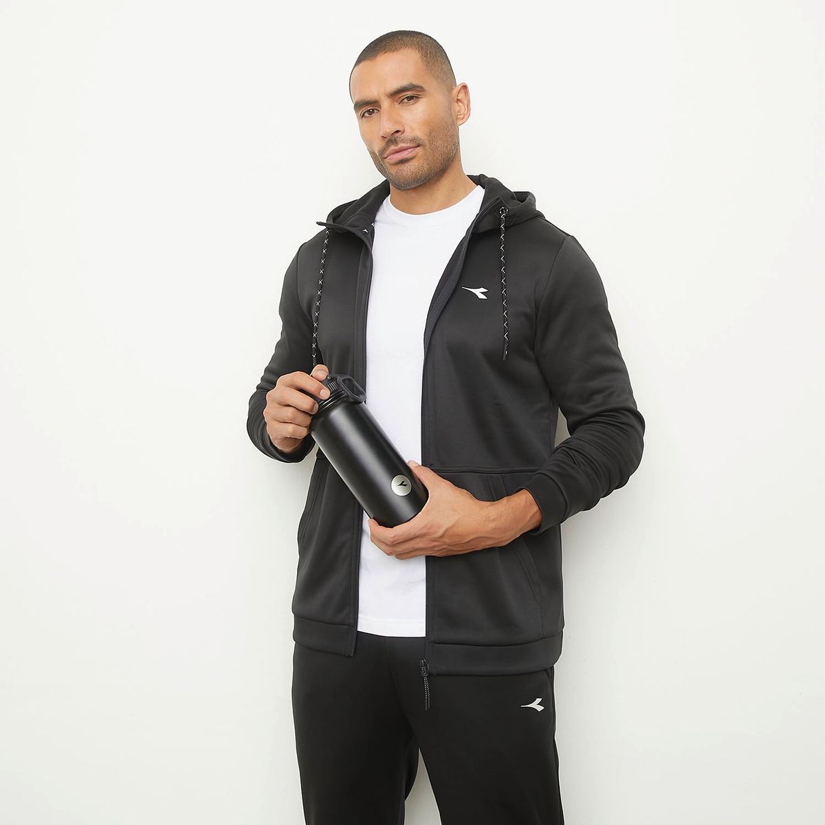 DIADORA - Polerón Deportivo Manga Larga Hombre Diadora