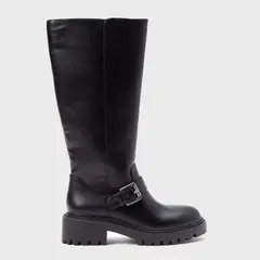 SYBILLA - Bota Biker Mujer Negro