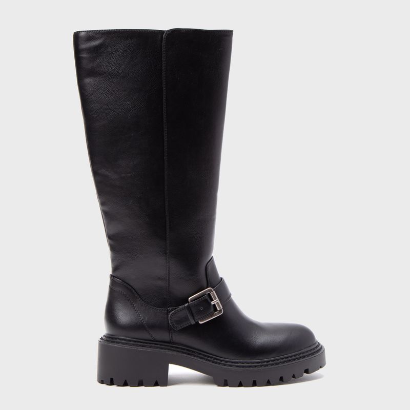 SYBILLA - Bota Biker Mujer Negro Sybilla