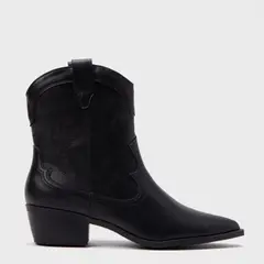 SYBILLA - Botín Vaquero Mujer Negro