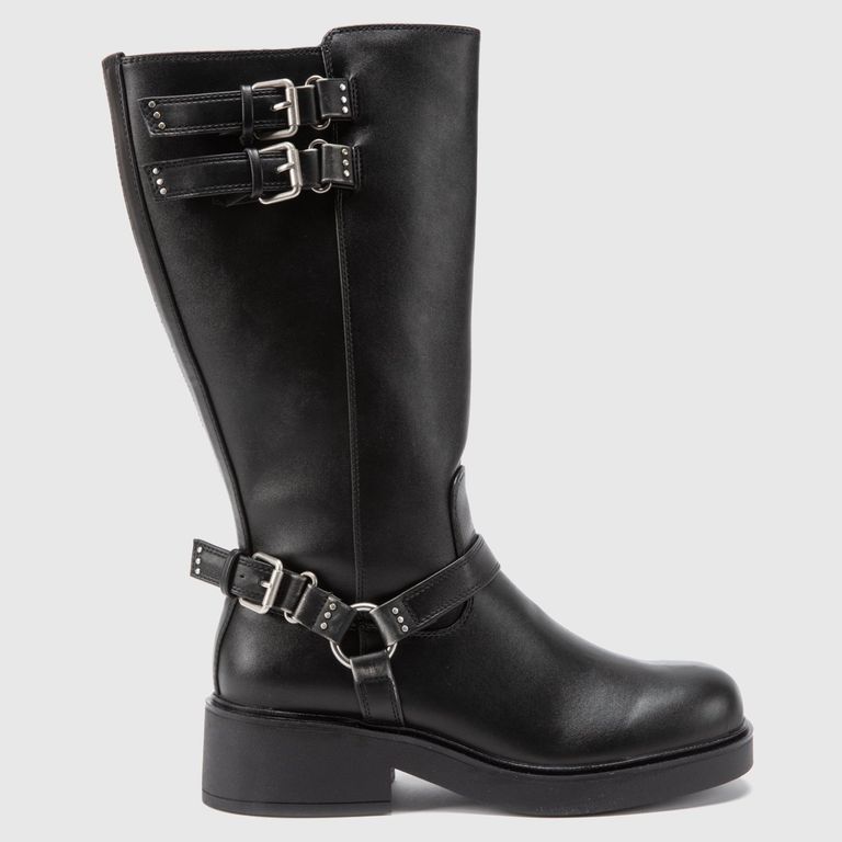 Bota Biker Mujer Negro