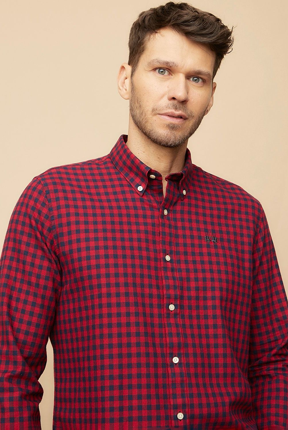 LA MARTINA - Camisa Manga Larga Casual Algodón Hombre La Martina