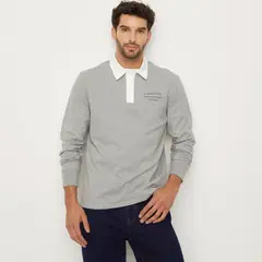 UNIVERSITY CLUB - Polera Manga Larga Algodón Hombre