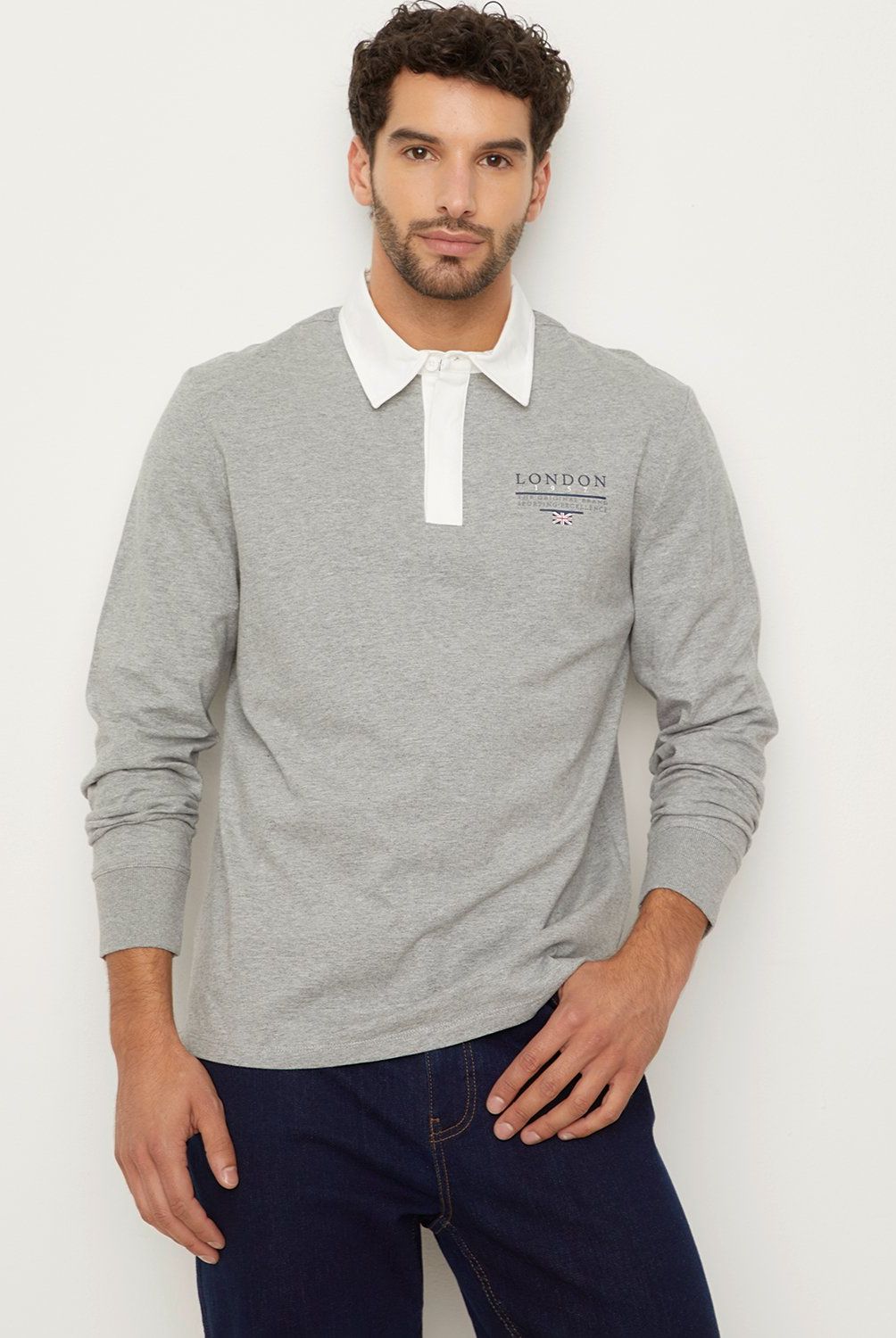 UNIVERSITY CLUB - Polera Manga Larga Algodón Hombre University Club