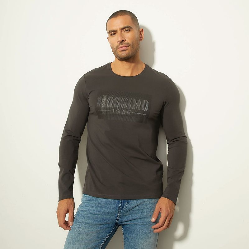MOSSIMO - Polera Manga Larga Casual Algodón Hombre Mossimo