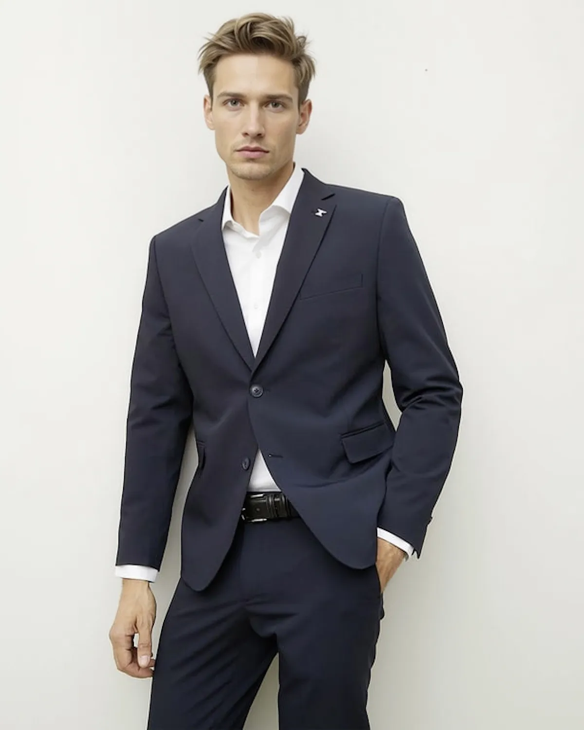 WOLF&HANK Chaqueta Traje Formal Hombre Slim Fit Performance