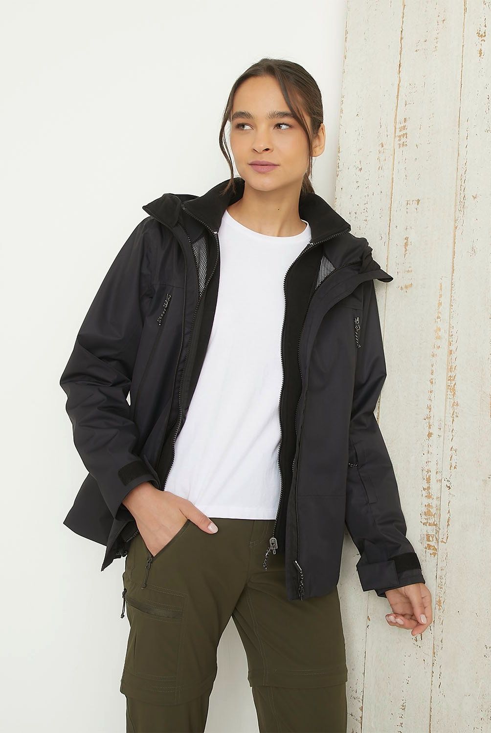MOUNTAIN GEAR - Cortaviento Deportivo 2 en 1 Mujer Mountain Gear