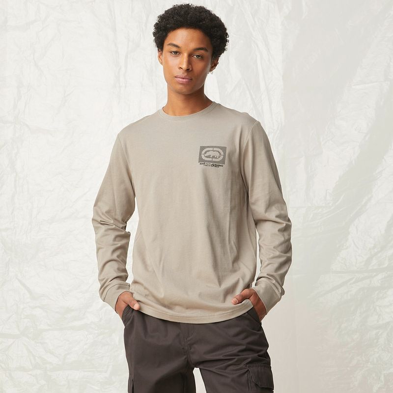 ECKO - Polera Manga Larga Algodón Hombre Ecko