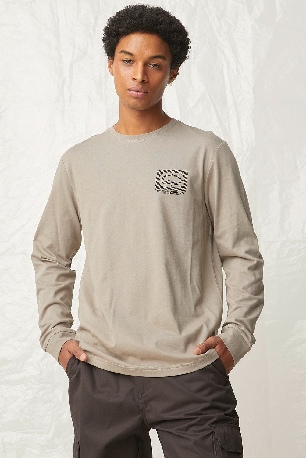 ECKO - Polera Manga Larga Algodón Hombre Ecko