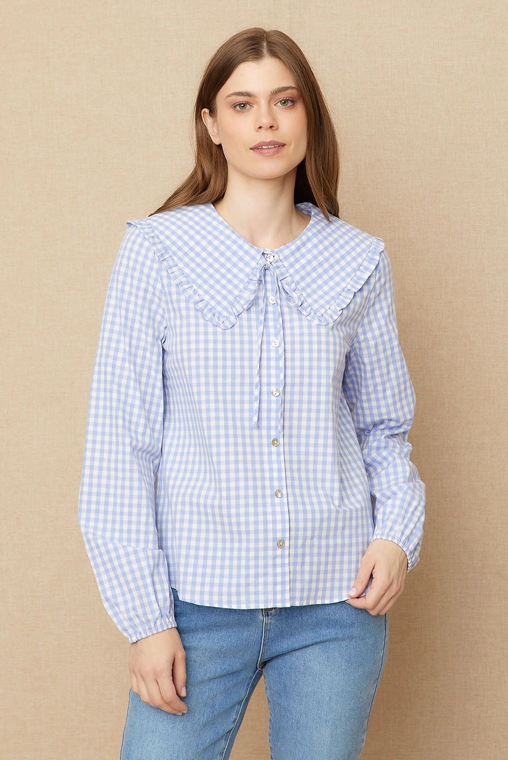 UNIVERSITY CLUB - Blusa Manga Larga Algodón Mujer University Club
