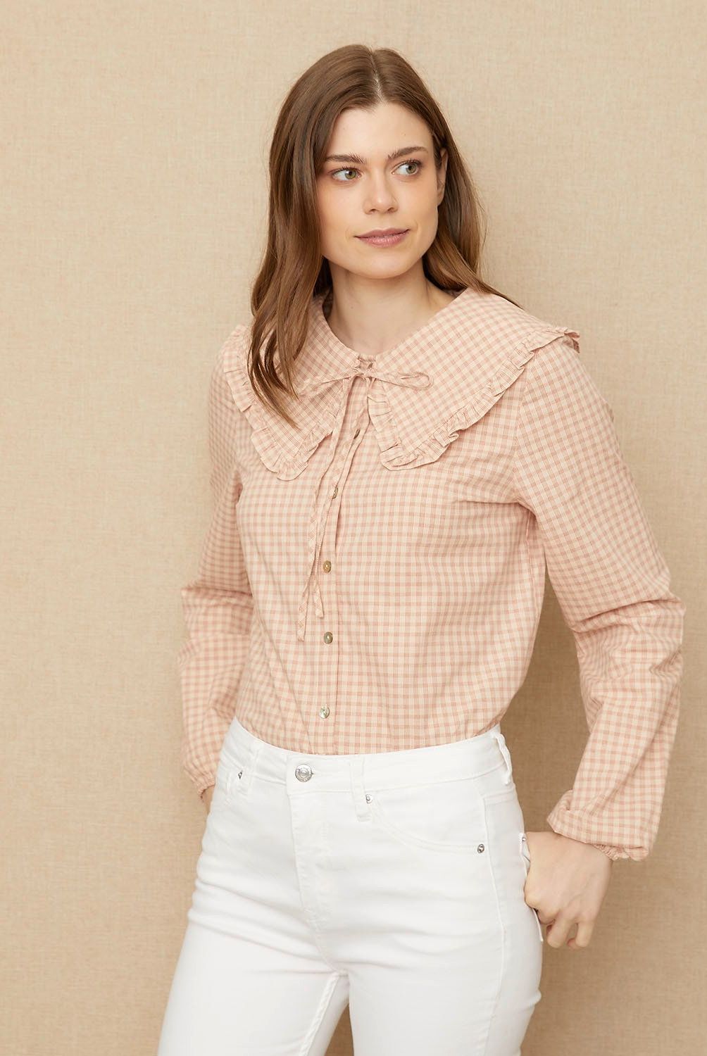 UNIVERSITY CLUB - Blusa Manga Larga Algodón Mujer University Club