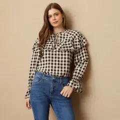 UNIVERSITY CLUB - Blusa Manga Larga Mujer