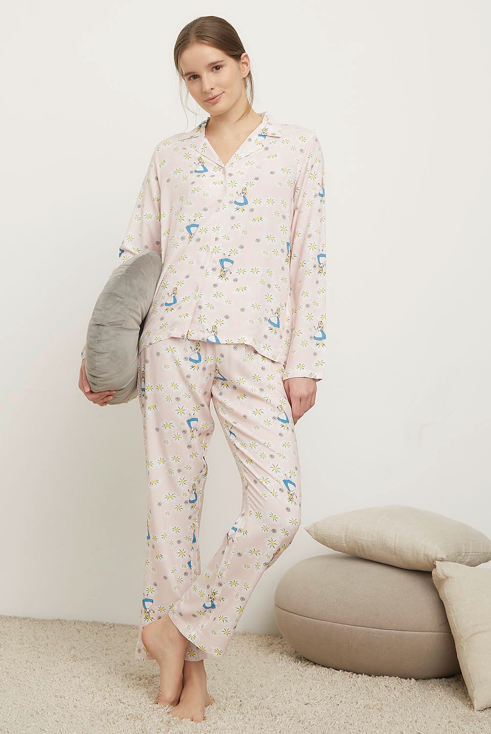 DISNEY - Pijama Camisero Mujer Alicia Disney