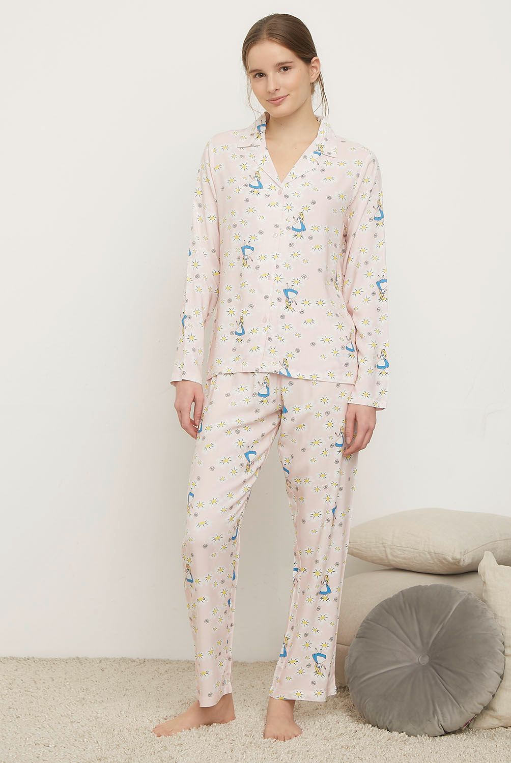 DISNEY - Pijama Camisero Mujer Alicia Disney
