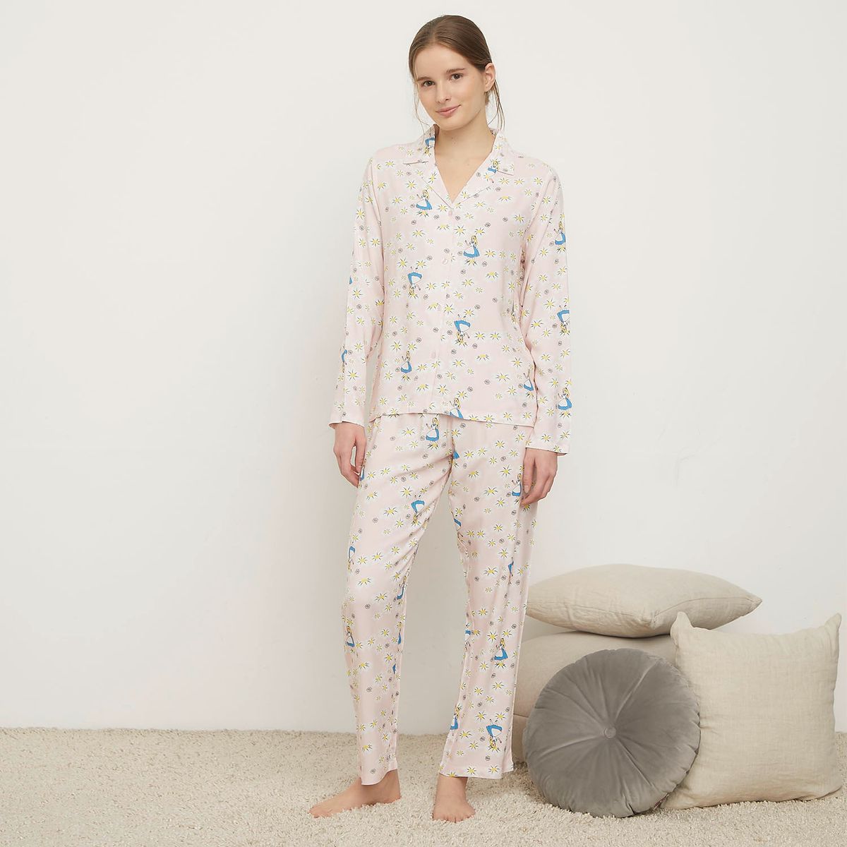 DISNEY - Pijama Camisero Alicia Mujer Disney