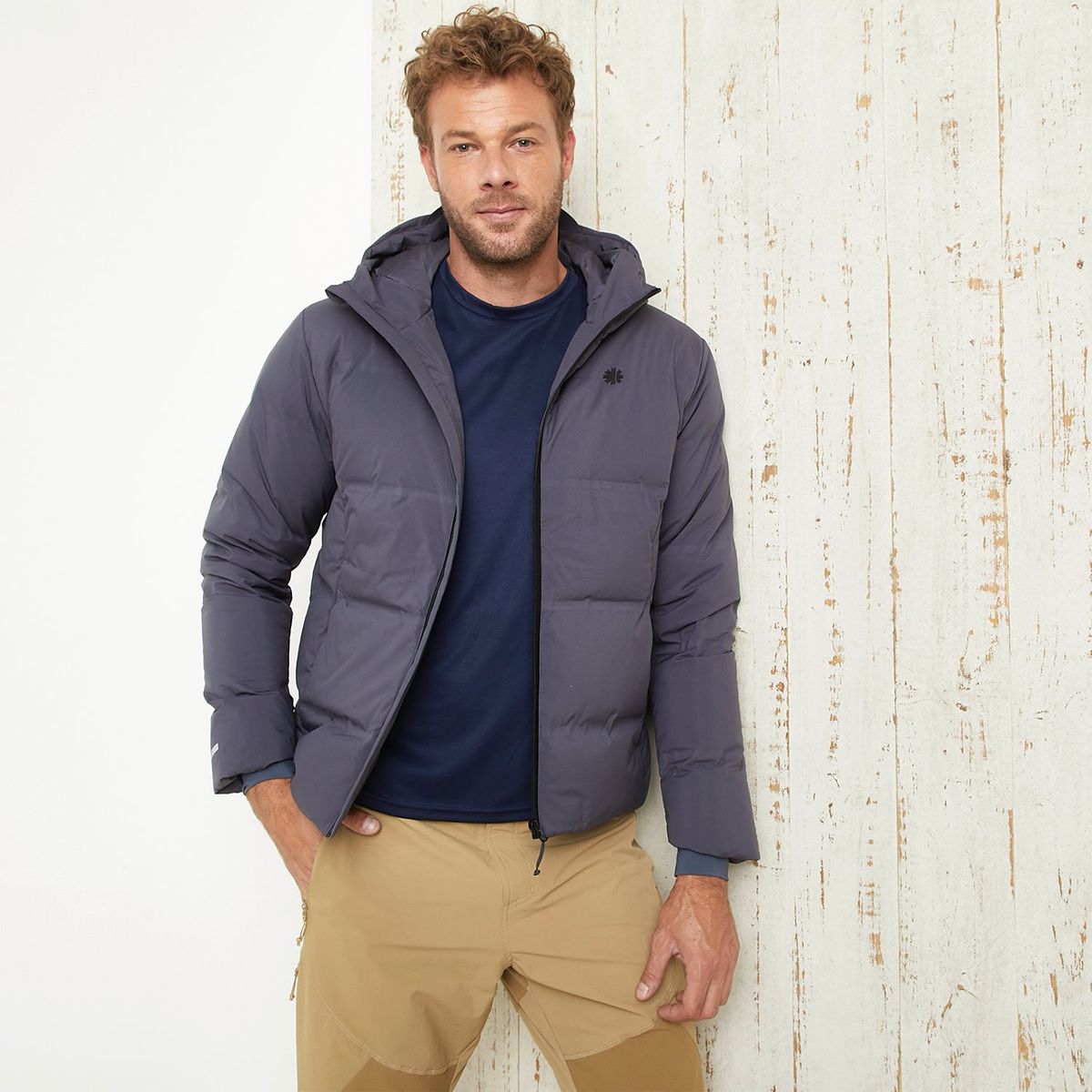 MOUNTAIN GEAR - Parka Deportiva Pluma Hombre Mountain Gear