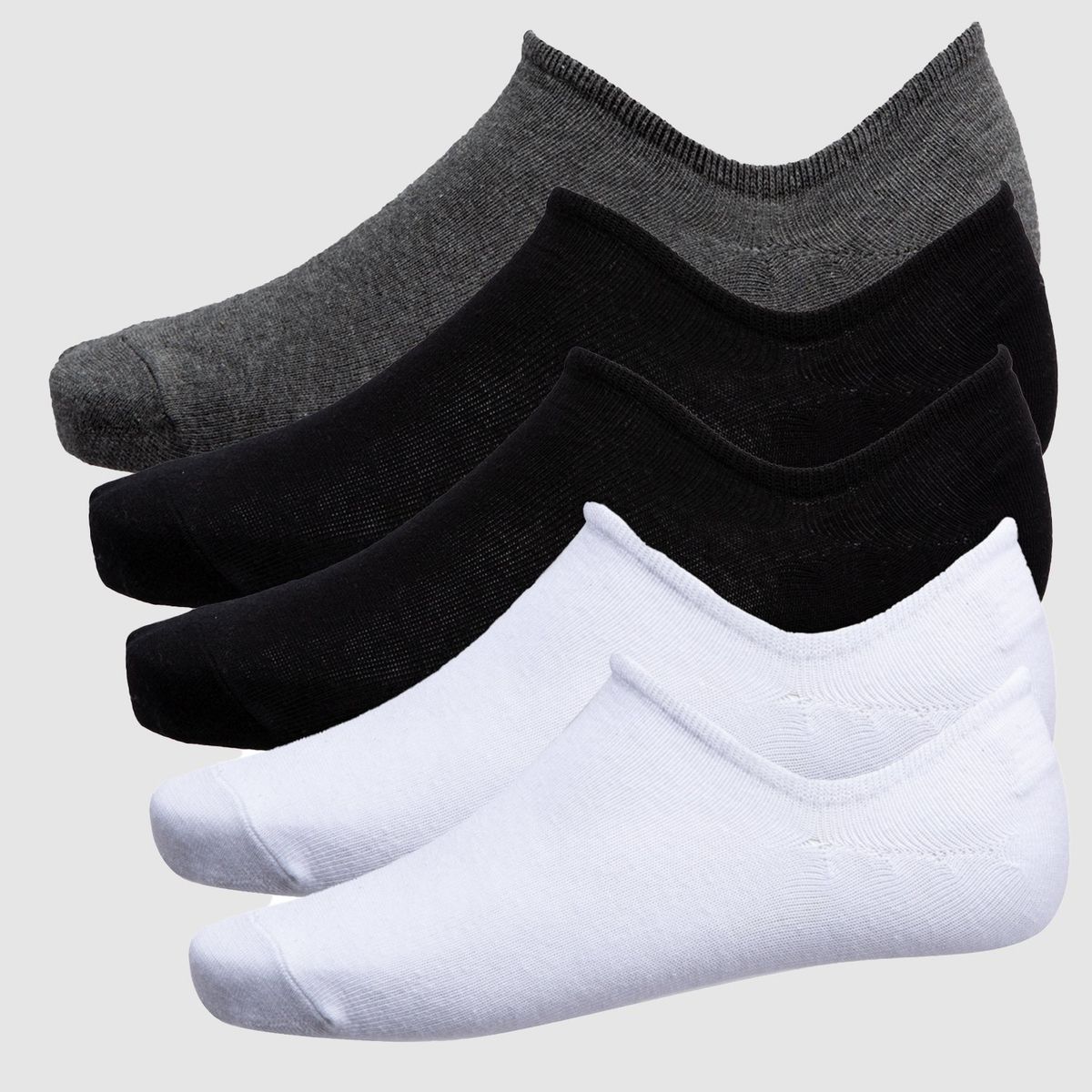 BEARCLIFF - Pack De 5 Calcetines Invisibles Hombre Bearcliff