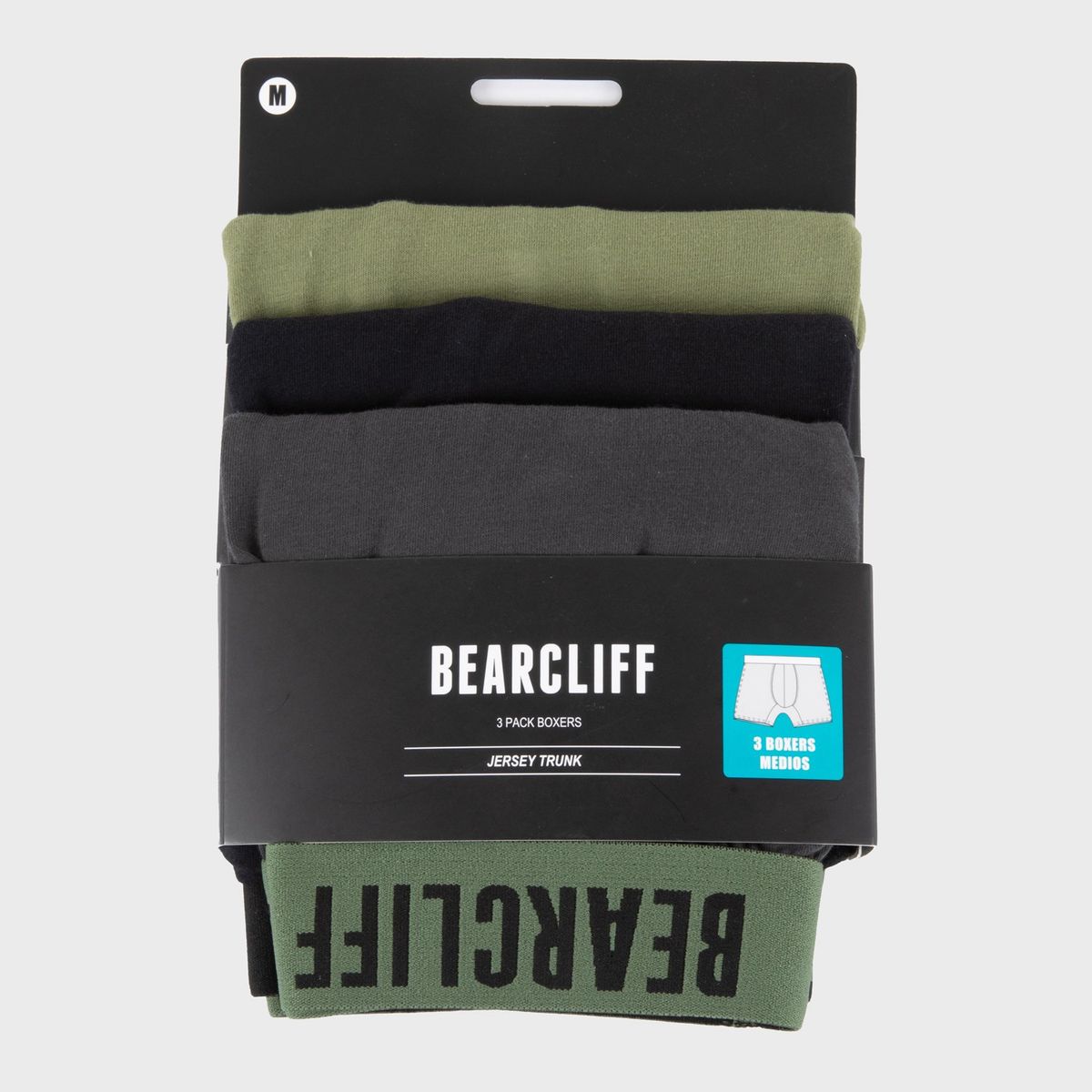 BEARCLIFF - Pack De 3 Boxers Algodón Hombre Bearcliff