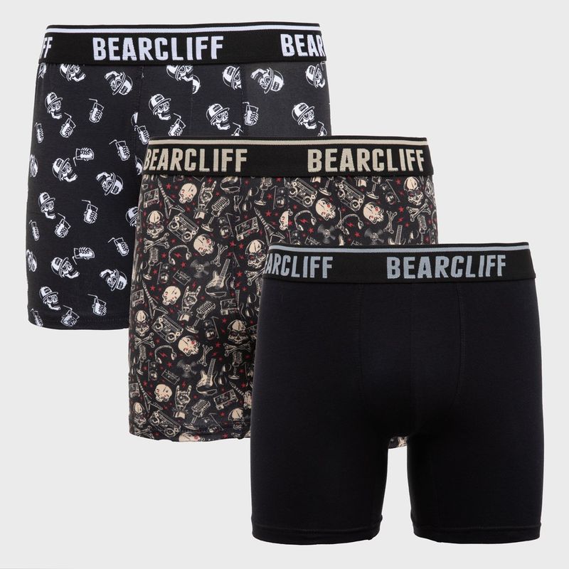 BEARCLIFF - Pack De 3 Boxers Algodón Hombre Bearcliff