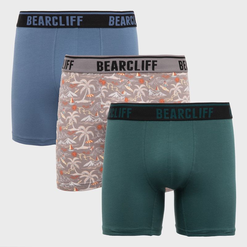 BEARCLIFF - Pack De 3 Boxers Algodón Hombre Bearcliff