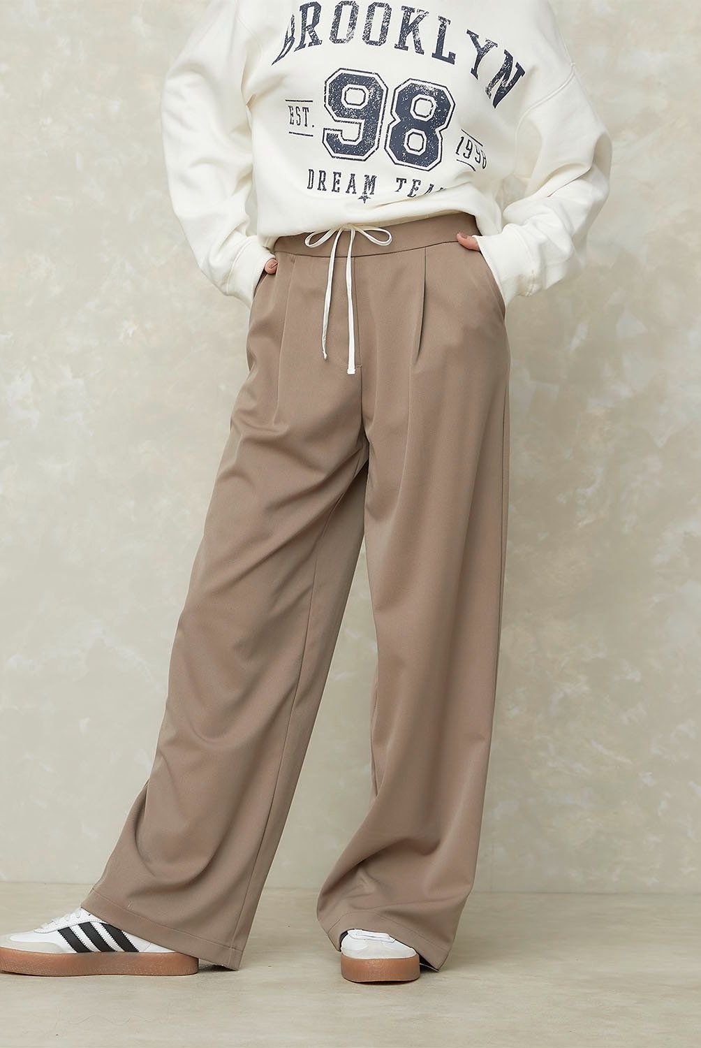 SYBILLA - Pantalón Relax Tiro Medio Mujer Sybilla