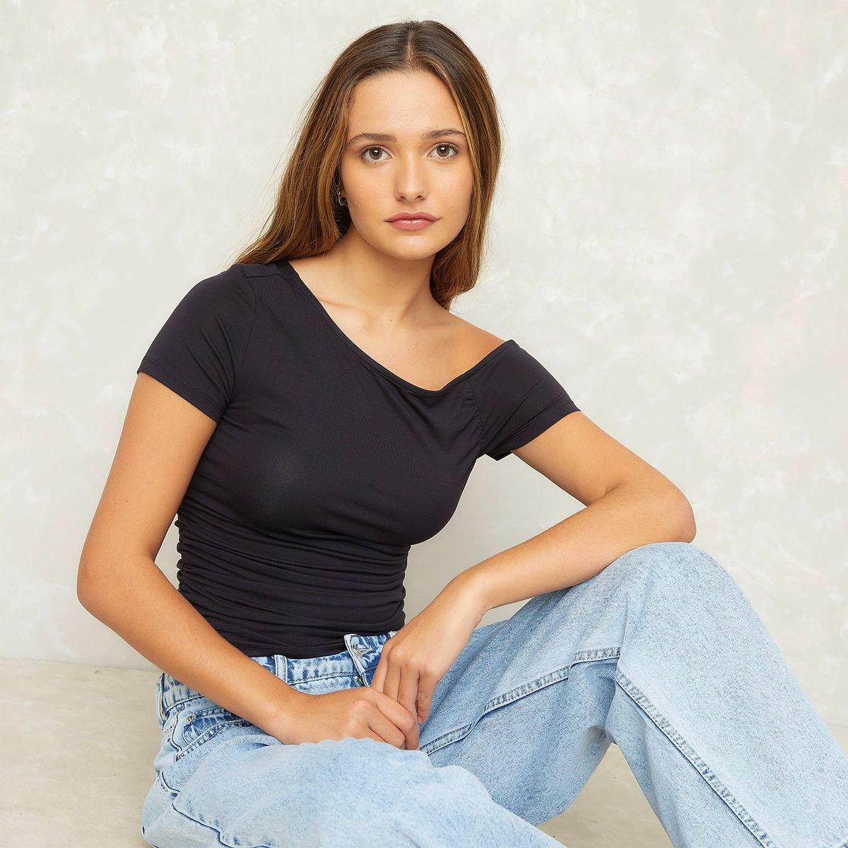 SYBILLA - Polera Manga Corta Mujer Sybilla