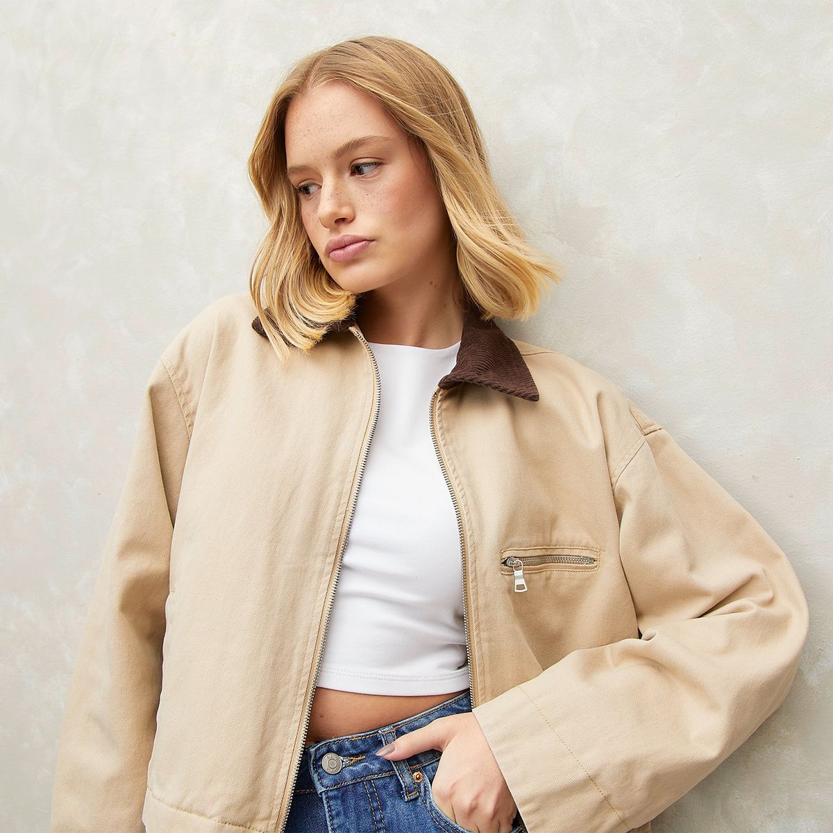 SYBILLA - Chaqueta Algodón Sybilla Mujer Manga Larga Cierre Metálico