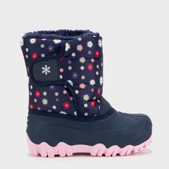 YAMP - Botín Invierno Snowi Niña Azul Diseño Floral