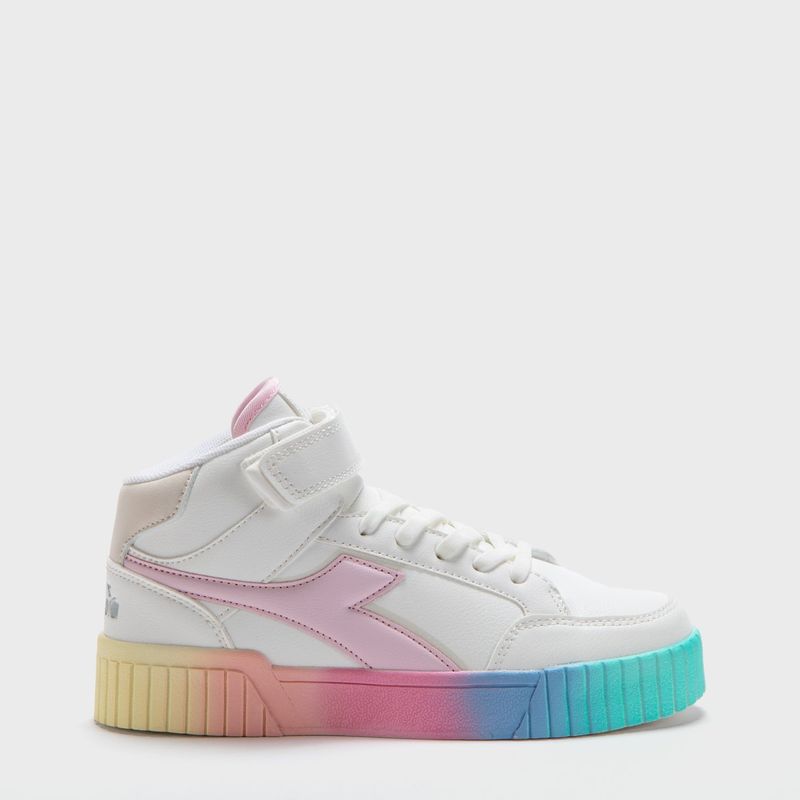 DIADORA - Bampu Hig Zapatilla Urbana Niña Blanco Diadora