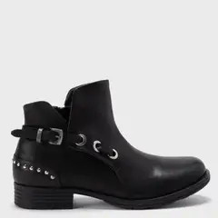 AMERICANINO - Botin Mujer Cuero Negro