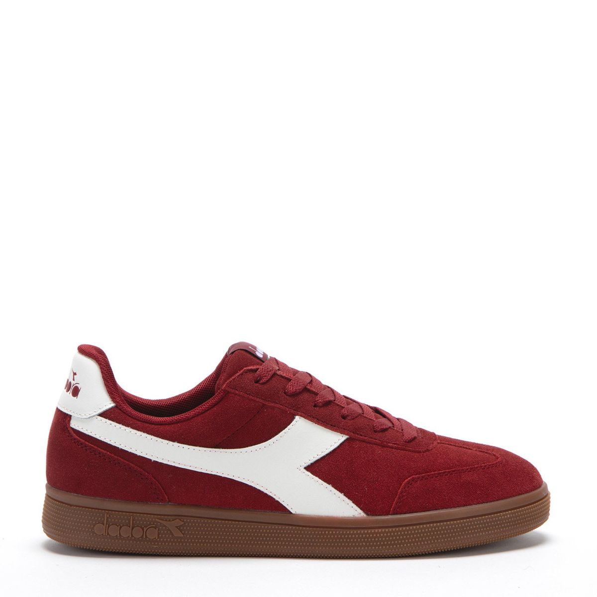 DIADORA - Bamtelo Zapatilla Urbana Hombre Cuero Rojo Diadora