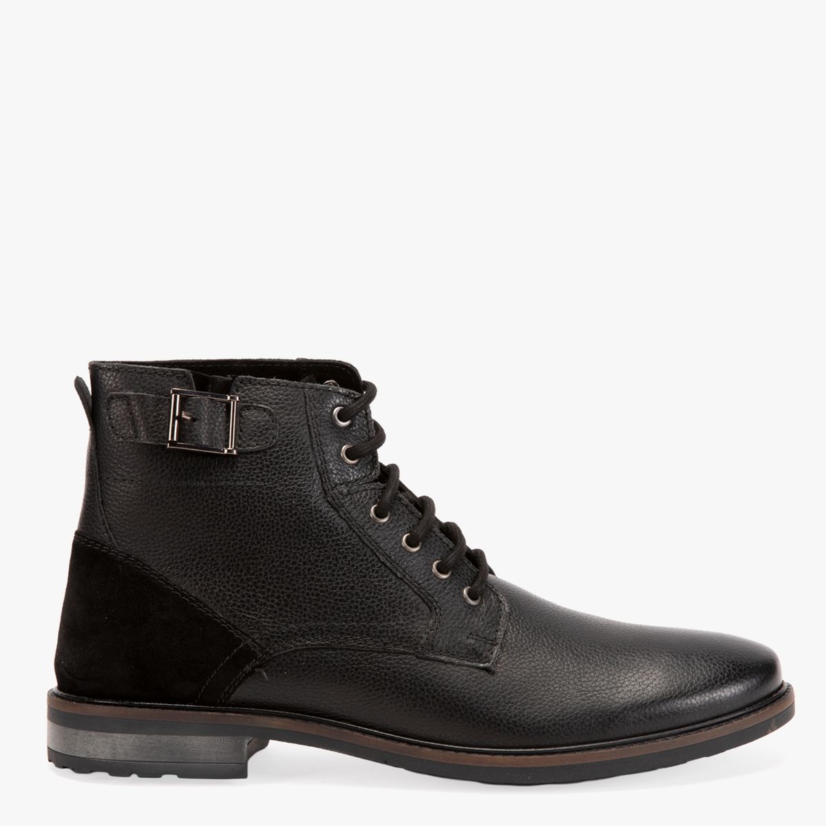 BASEMENT - Botas Hombre Basement Cuero Cordones