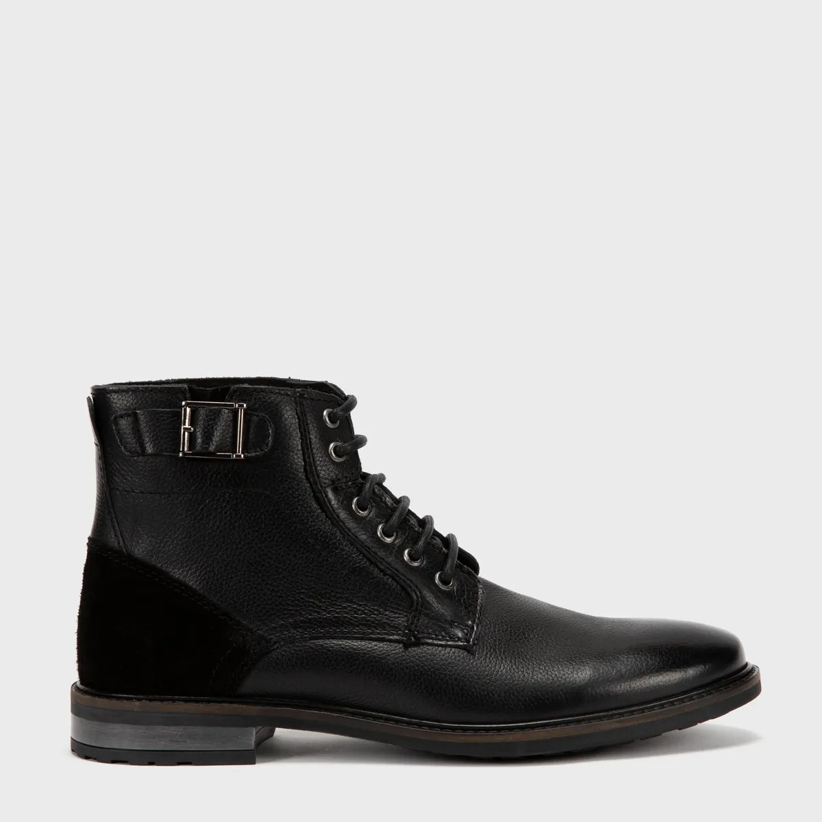 BASEMENT - Botas Hombre Basement Cuero Cordones
