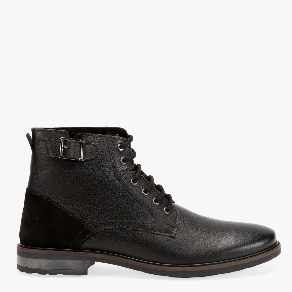 BASEMENT - Botas Hombre Basement Cuero Cordones