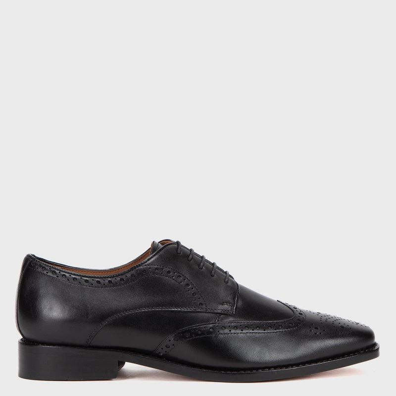 LA MARTINA - Zapato Casual Hombre Cuero Negro La Martina