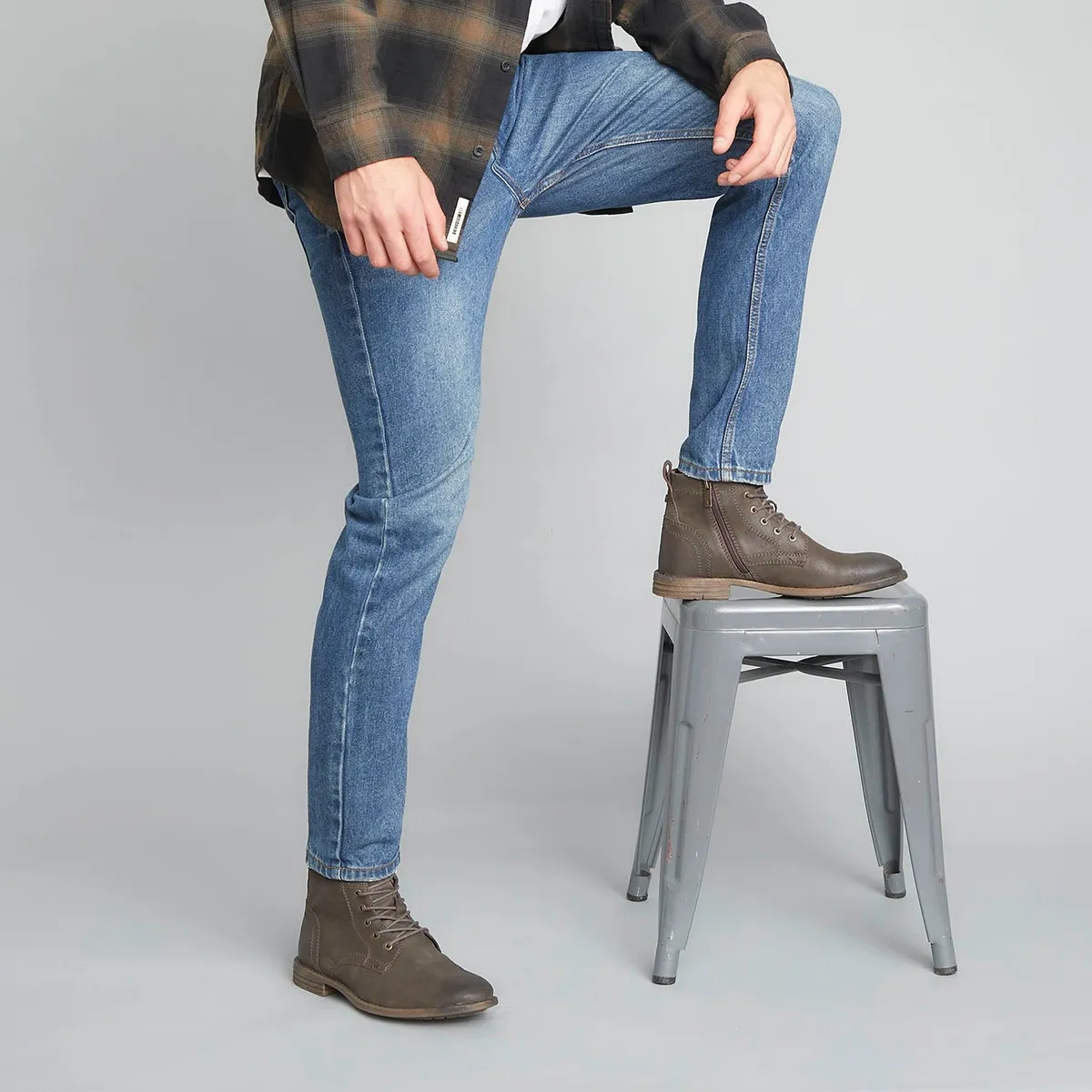 AMERICANINO - Botas Casual Hombre Café Cuero Americanino