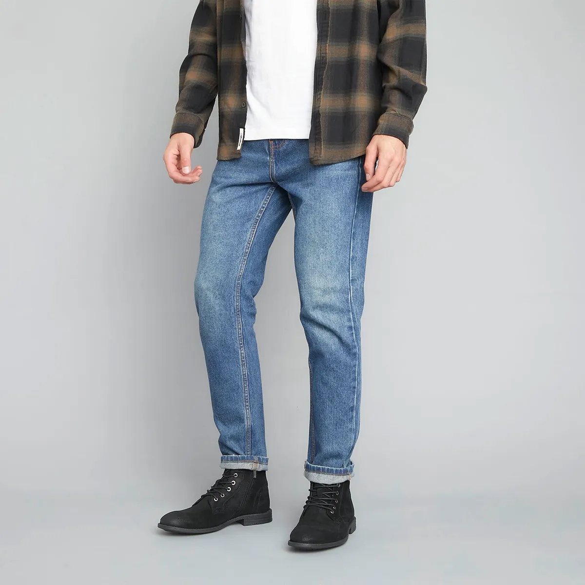 AMERICANINO - Botas Americanino Hombre Cuero Ajuste Cordones