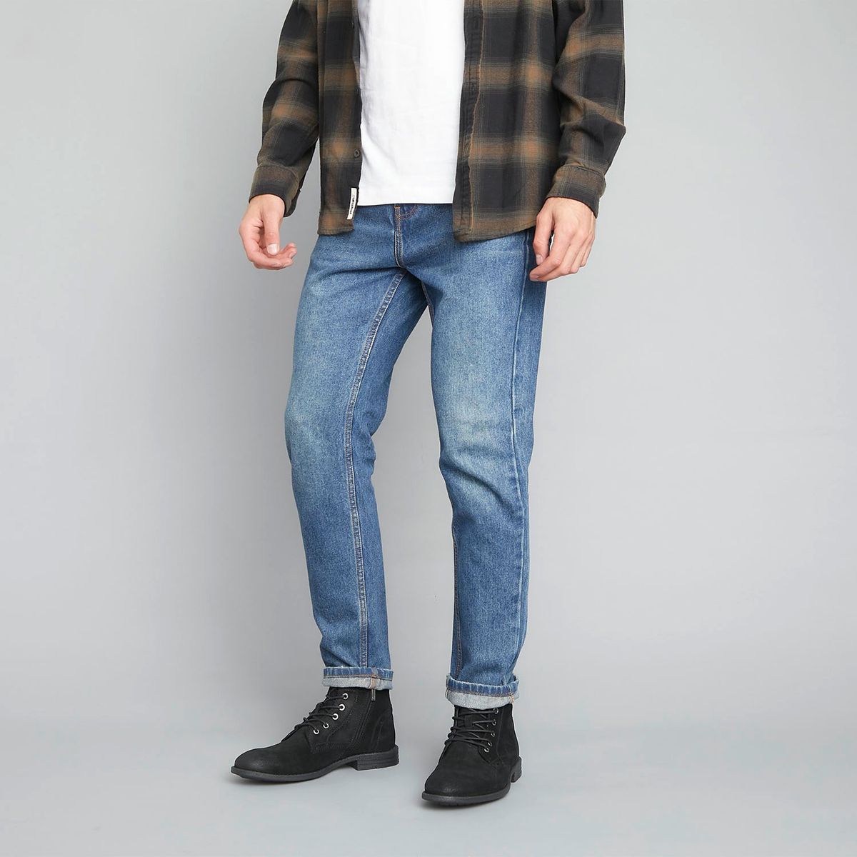 AMERICANINO - Botas Americanino Hombre Cuero Ajuste Cordones