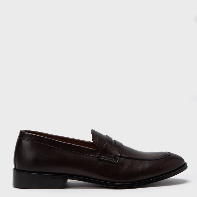 LA MARTINA - Mocasín Hombre Cuero Café La Martina