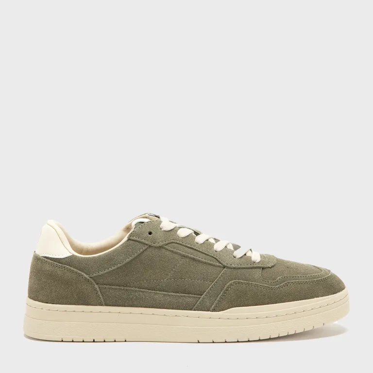 BASEMENT Zapatilla Urbana Hombre Cuero Verde