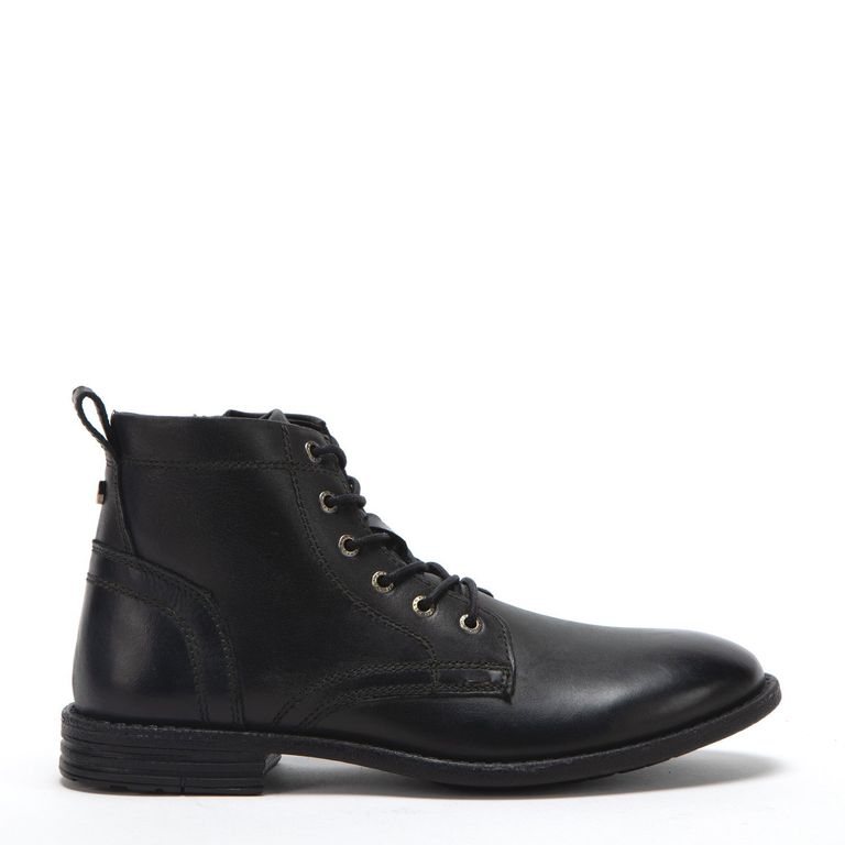 Bota Hombre Eddie Negra Cordones