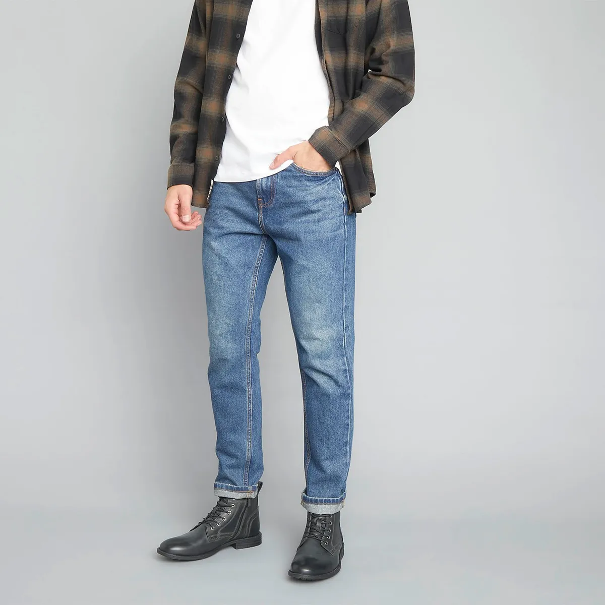 AMERICANINO - Bota Hombre Americanino Eddie Negra Cordones