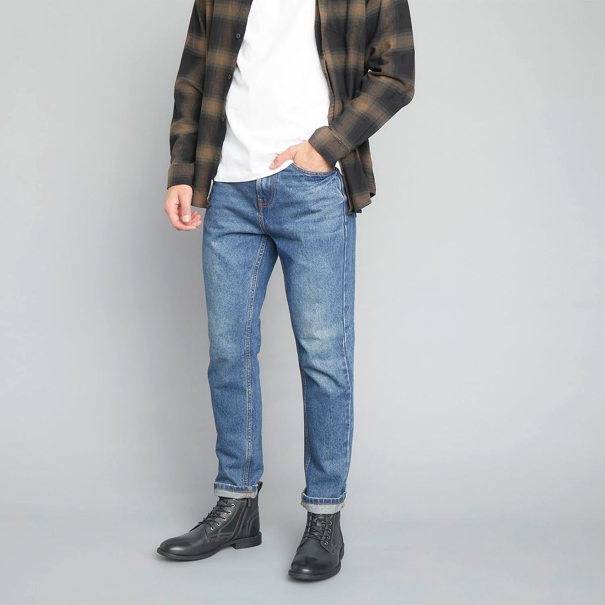 AMERICANINO - Bota Hombre Americanino Eddie Negra Cordones