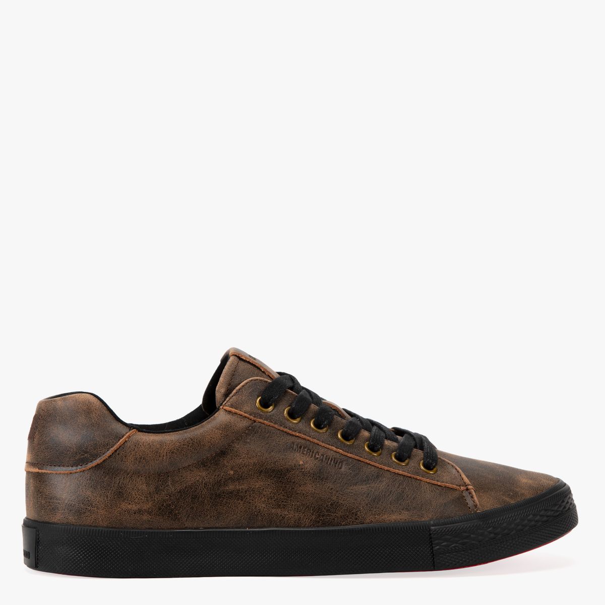 AMERICANINO - Zapatilla Urbana Hombre Cuero Café Americanino